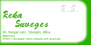 reka suveges business card